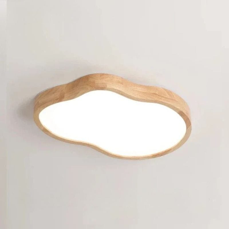 Modern LED Wood Ceiling Light Fixture Medium Norenza