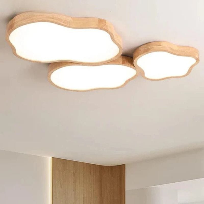 Modern LED Wood Ceiling Light Fixture Norenza