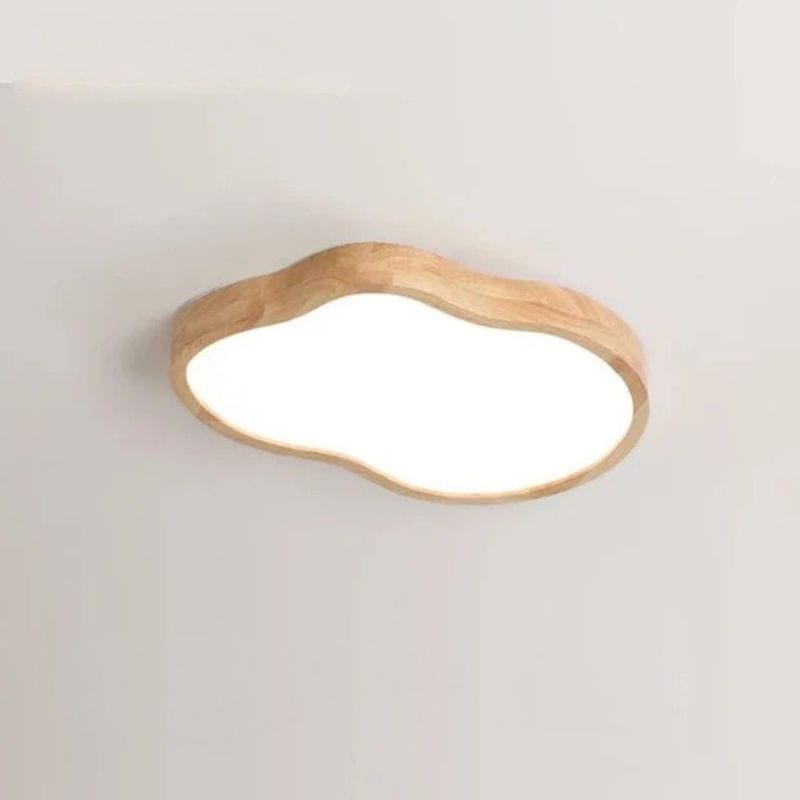 Modern LED Wood Ceiling Light Fixture Small Norenza