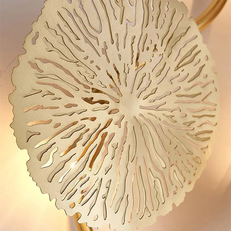 Modern Lotus Leaf Wall Sconce Norenza