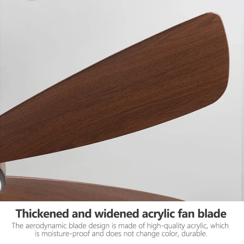 Modern Low Profile Ceiling Fan with LED Light and Remote Control Norenza