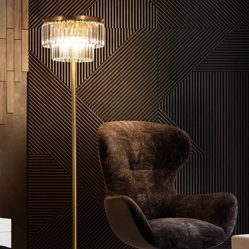 Modern Luxury Copper Crystal Desk Lamp Floor lamp Norenza