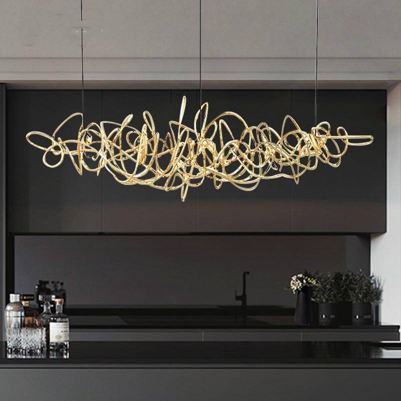 Modern Luxury LED Chandelier Design Gold Norenza
