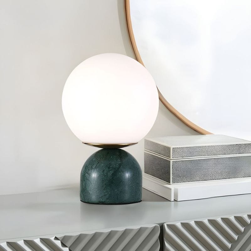 Modern Marble Globe Table Lamp – Minimalist LED Design Norenza