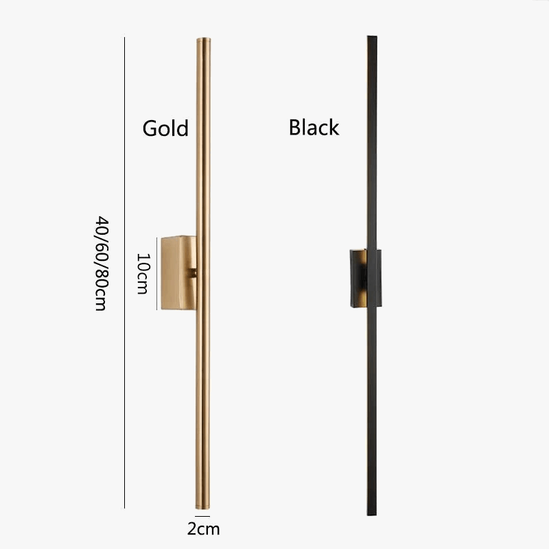 Modern Metal Tube Wall Sconce Norenza