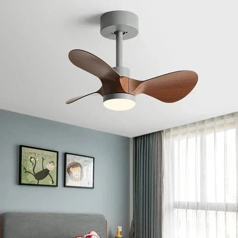 Modern Mini Ceiling Fan with Lights for Kids Norenza