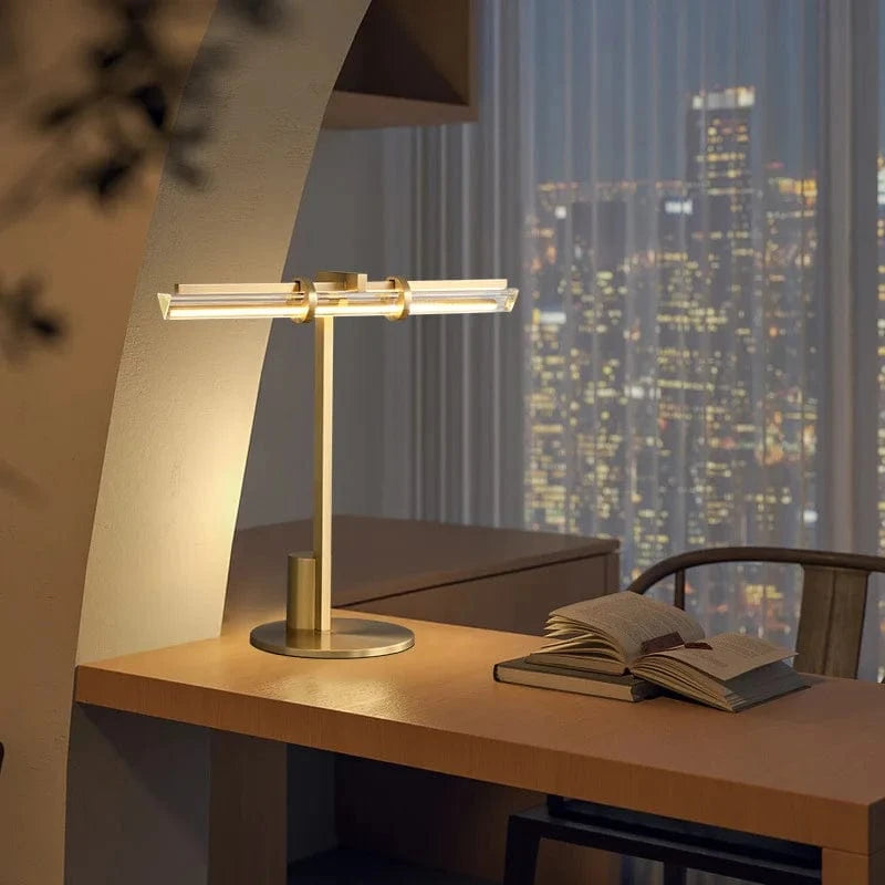 Modern Minimalist Crystal LED Desk Lamp for Reading & Work Norenza