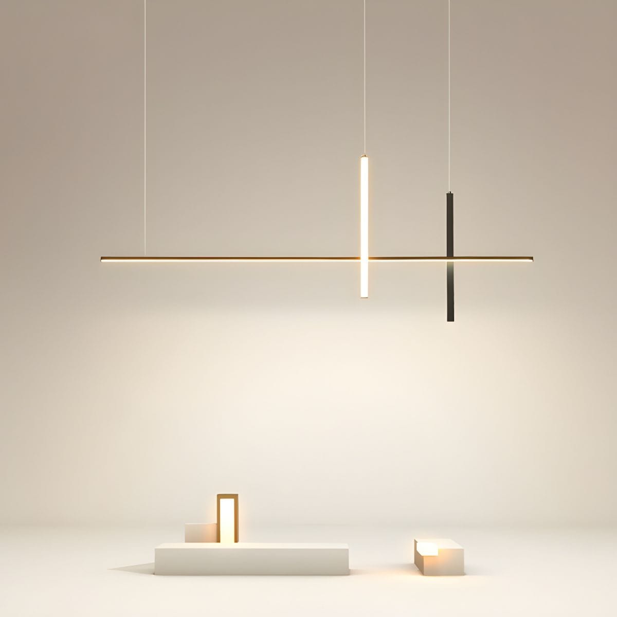 Modern Minimalist Dimmable Black LED Pendant Light for Dining Room Kitchen Bar Norenza