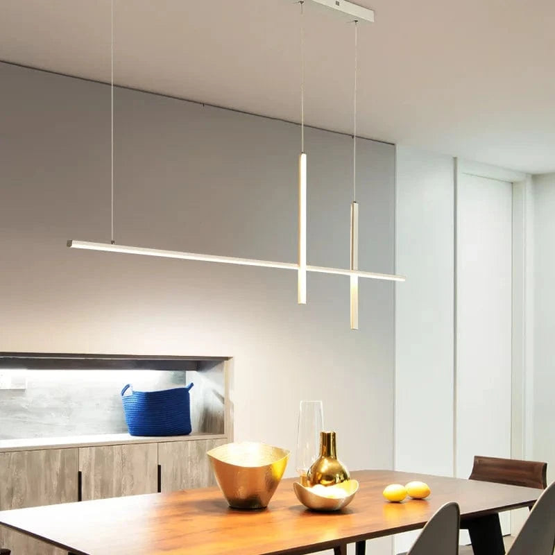 Modern Minimalist Dimmable Black LED Pendant Light for Dining Room Kitchen Bar Norenza