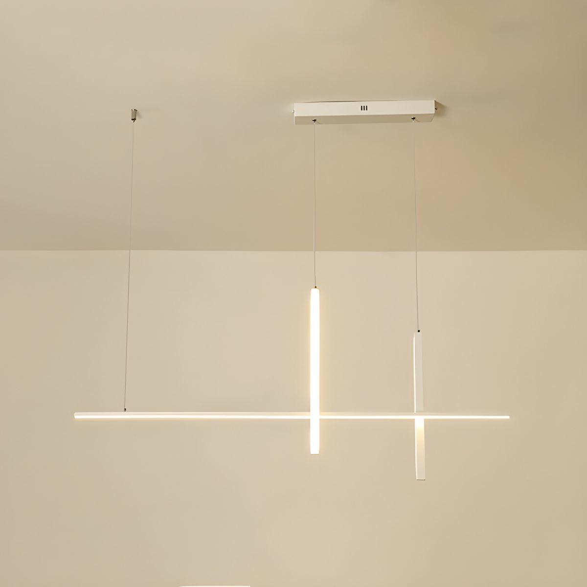 Modern Minimalist Dimmable Black LED Pendant Light for Dining Room Kitchen Bar White / 31" (80 cm) Norenza