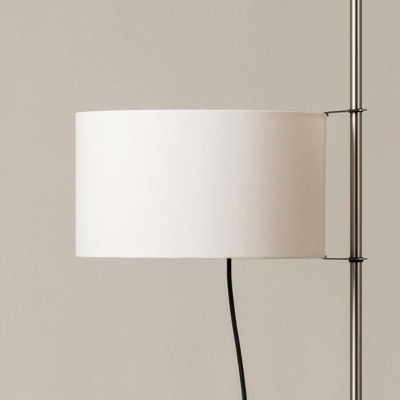 Modern Minimalist Floor Lamp with Retro Fabric Shade Norenza