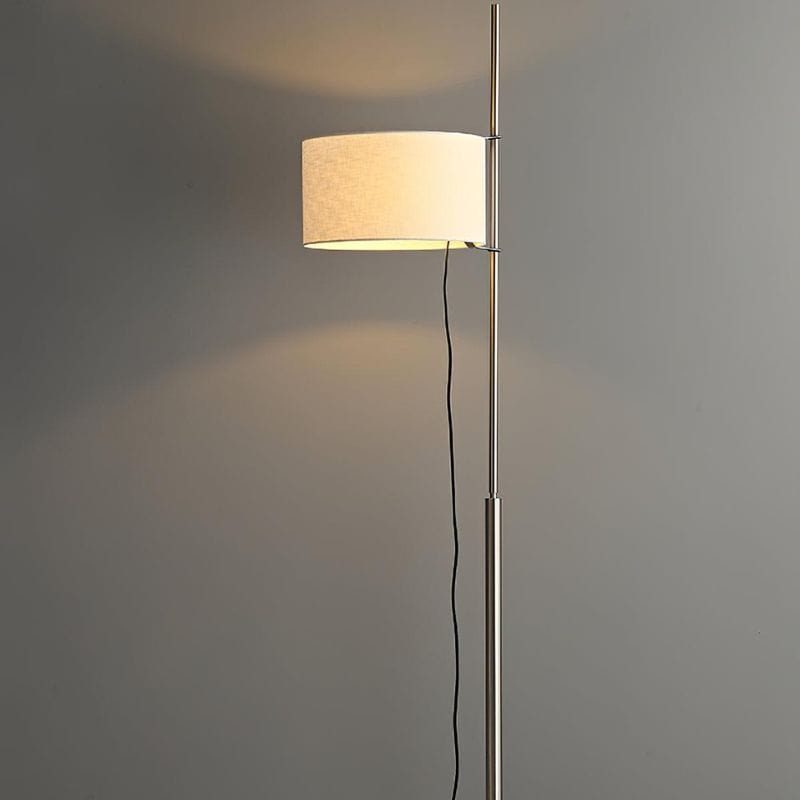 Modern Minimalist Floor Lamp with Retro Fabric Shade Norenza