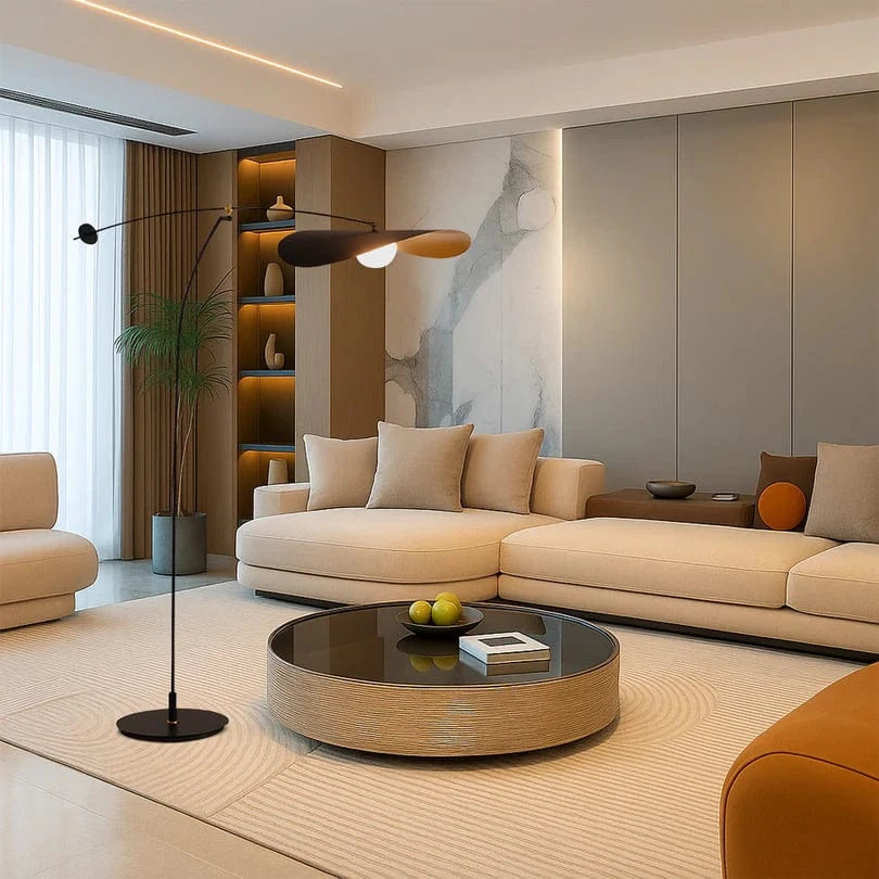 Modern Minimalist LED Fishing Floor Lamp Norenza