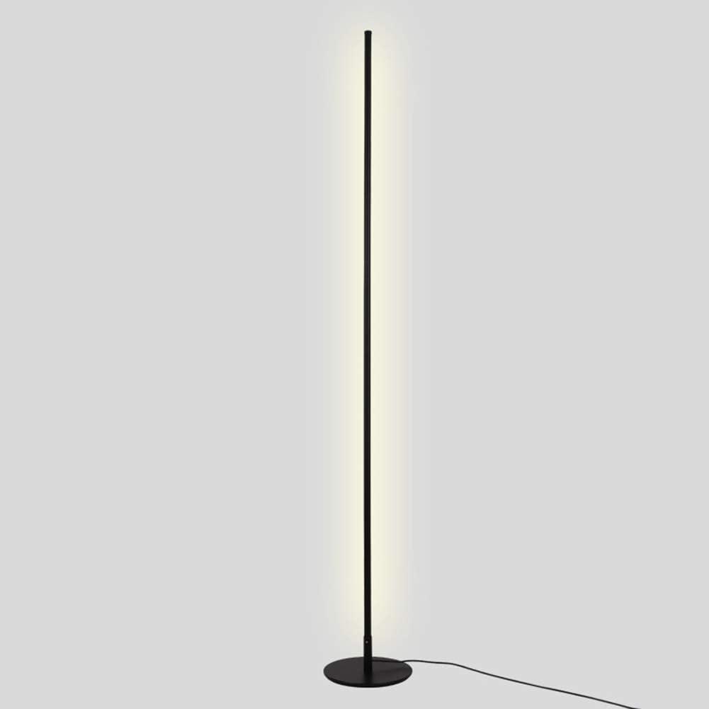 Modern Minimalist LED Floor Lamp for Elegant Interiors Black Norenza