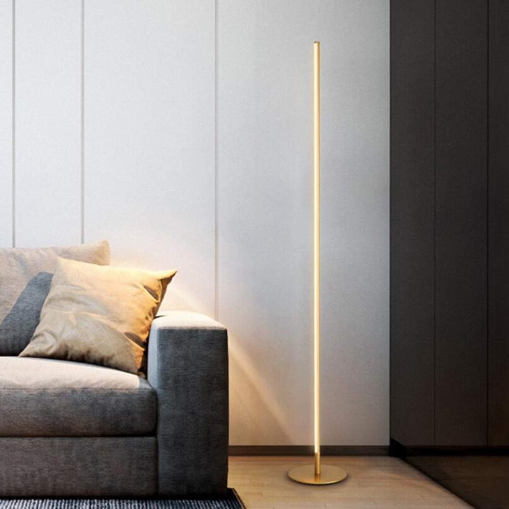 Modern Minimalist LED Floor Lamp for Elegant Interiors Gold Norenza