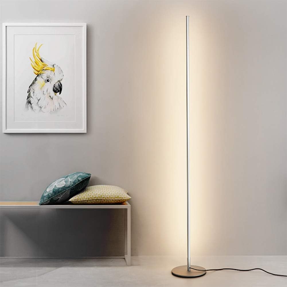Modern Minimalist LED Floor Lamp for Elegant Interiors White Norenza