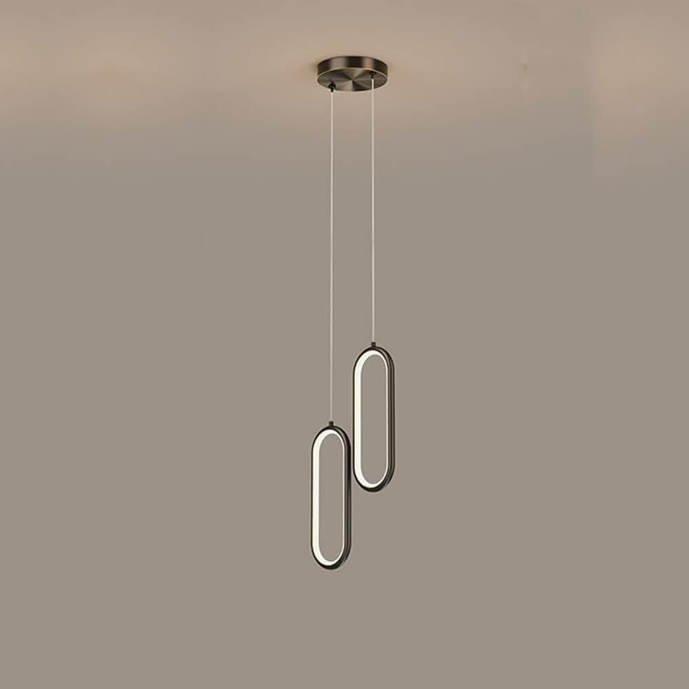 Modern Minimalist LED Pendant Light Chandelier for Bedroom, Restaurant, Living Room Black / 2 lights Norenza