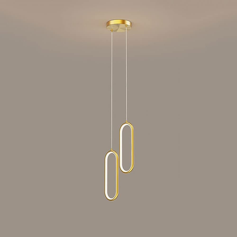 Modern Minimalist LED Pendant Light Chandelier for Bedroom, Restaurant, Living Room Gold / 2 lights Norenza