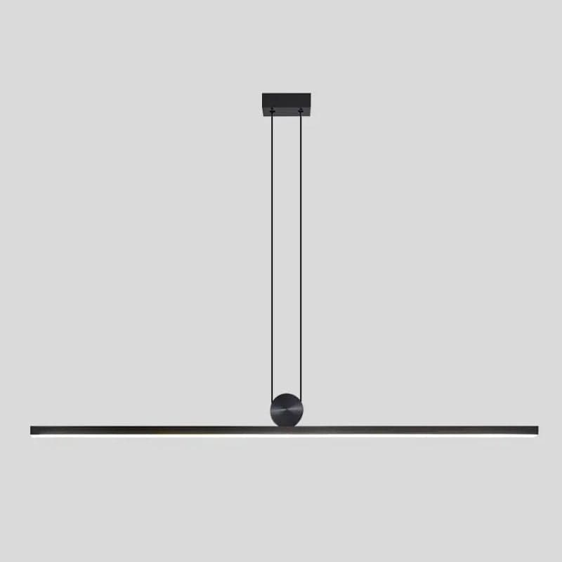 Modern Minimalist LED Pendant Lights for Living Room, Dining Room, Kitchen - Black Chandelier Home Decor 39.4" (100 cm) Norenza