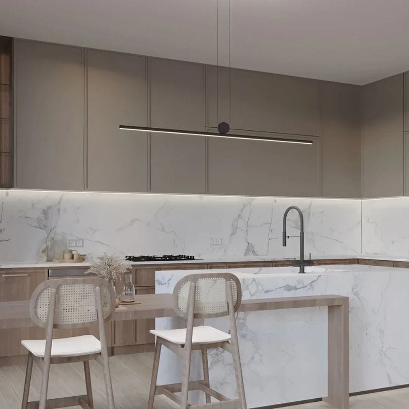 Modern Minimalist LED Pendant Lights for Living Room, Dining Room, Kitchen - Black Chandelier Home Decor Norenza