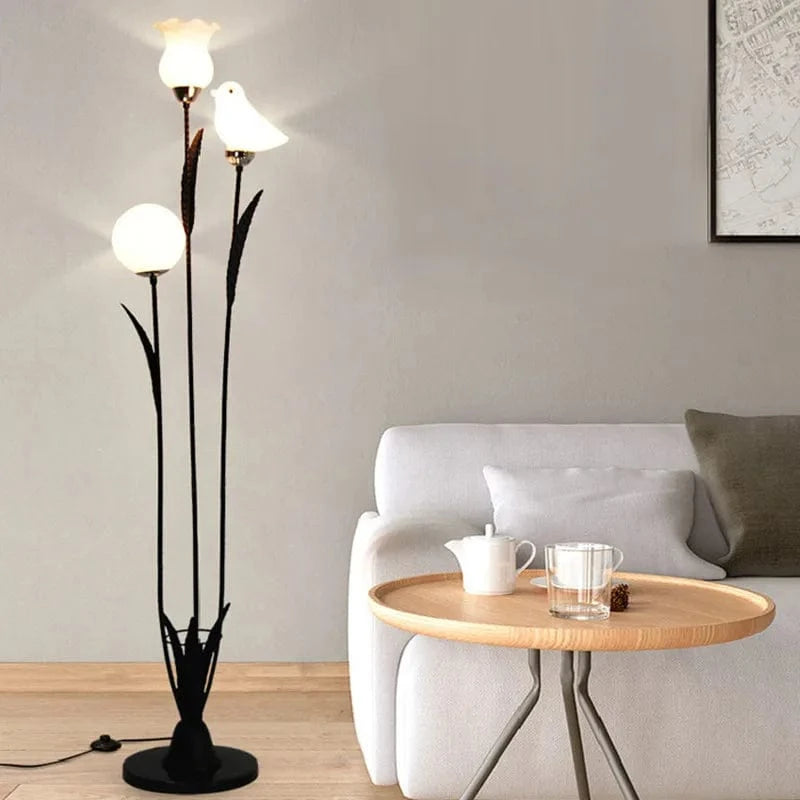 Modern Minimalist Nordic Design LED Floor Lamp Black Norenza