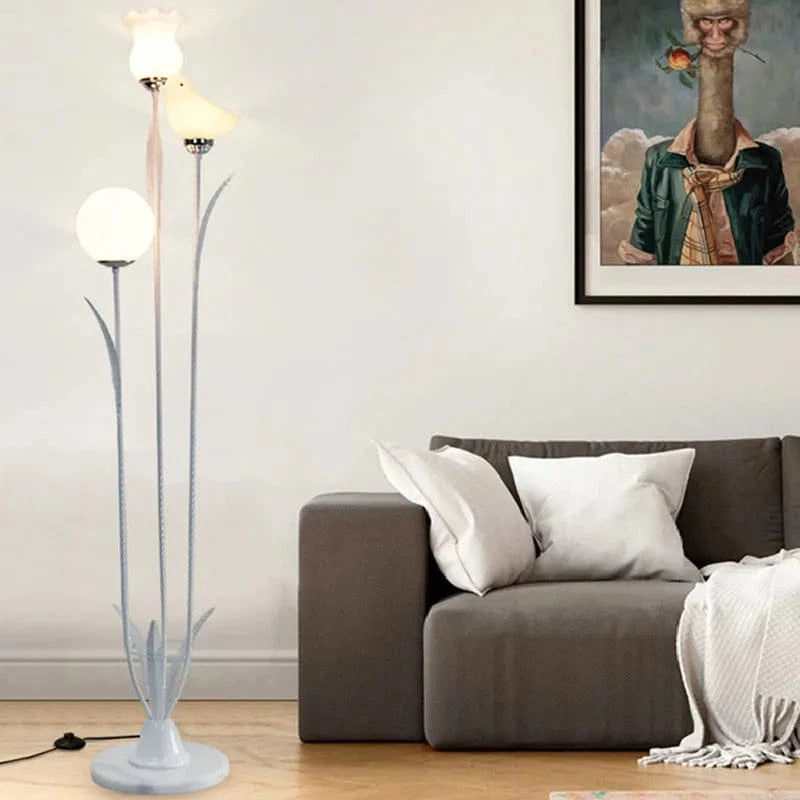 Modern Minimalist Nordic Design LED Floor Lamp White Norenza