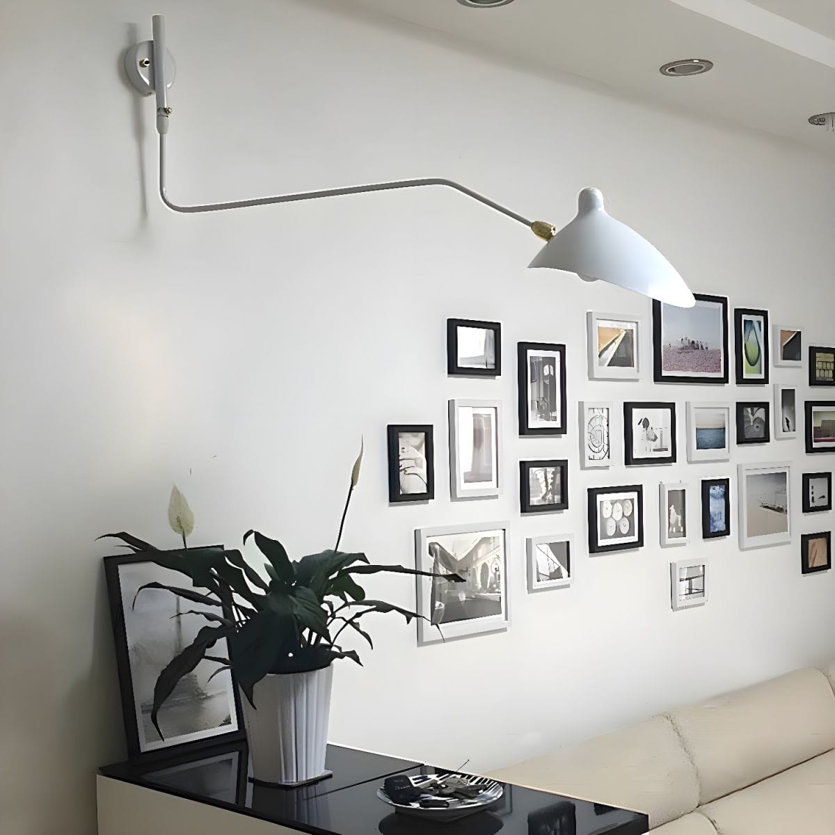 Modern Minimalist Nordic Wall Sconce with Adjustable Arm for Living Room, Study, Bedroom, and Reading Norenza