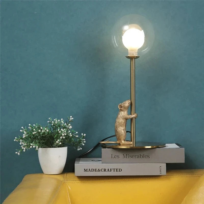 Modern Mouse Resin Floor Lamp with LED - Creative Decor Norenza