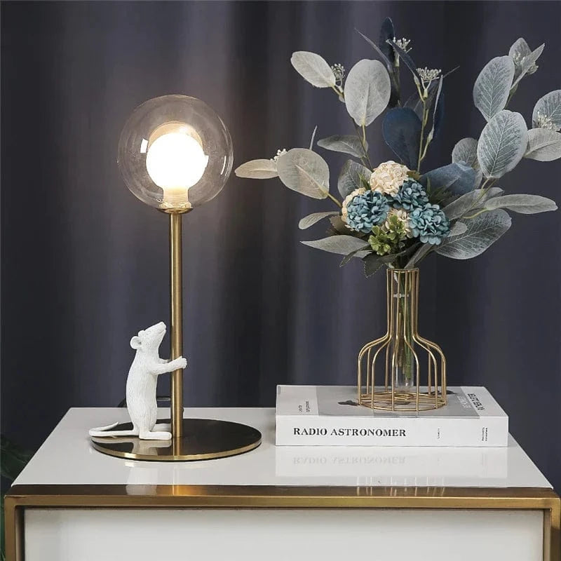 Modern Mouse Resin Floor Lamp with LED - Creative Decor Norenza
