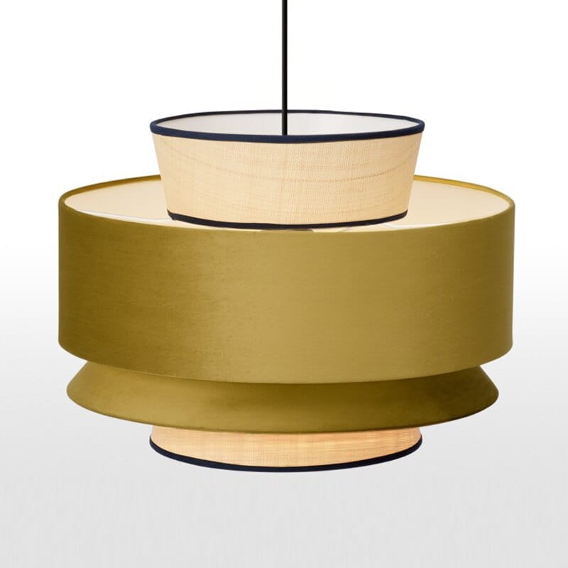 Modern Multi-Shade Fabric Pendant Light Bria Norenza