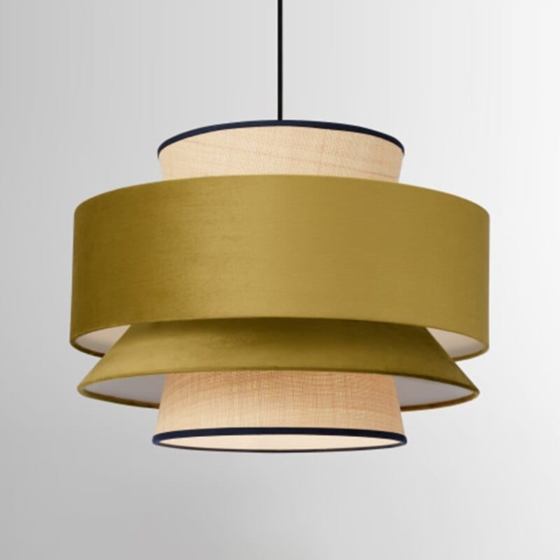 Modern Multi-Shade Fabric Pendant Light Bria Norenza