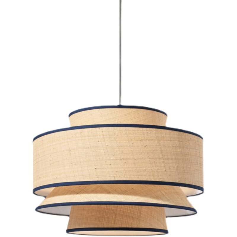 Modern Multi-Shade Rattan Pendant Light Bria Norenza