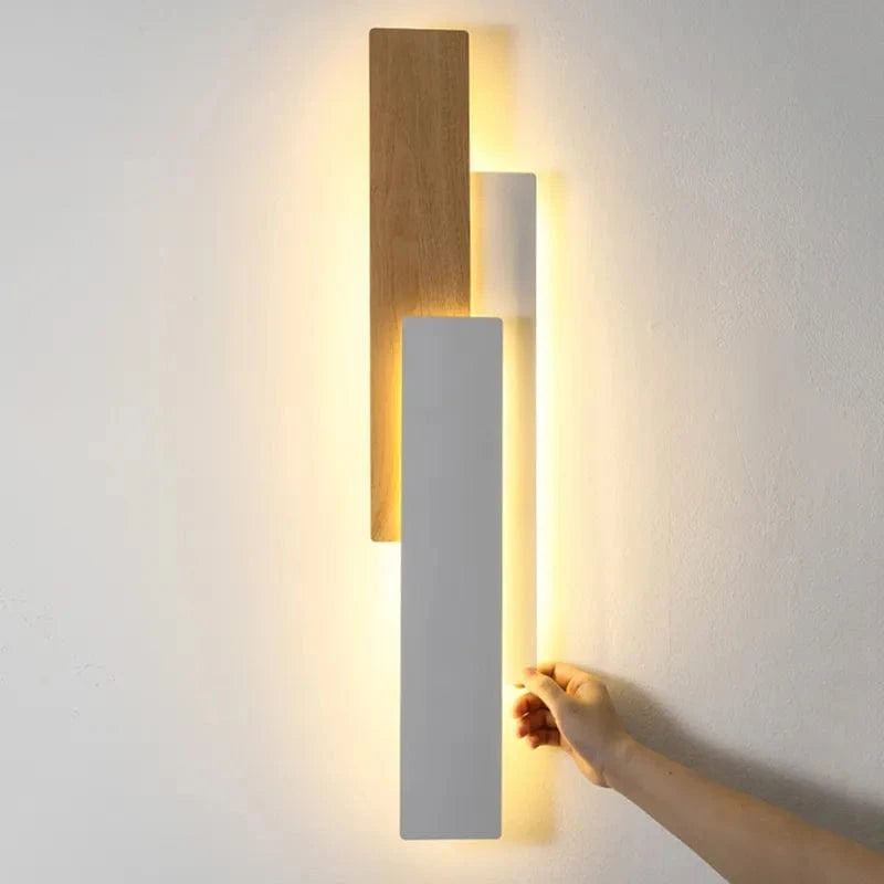 Modern Natural Wood Wall Sconce Norenza