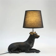 Modern Nightstand Lamp for Pets and Decorative Lighting Black Norenza