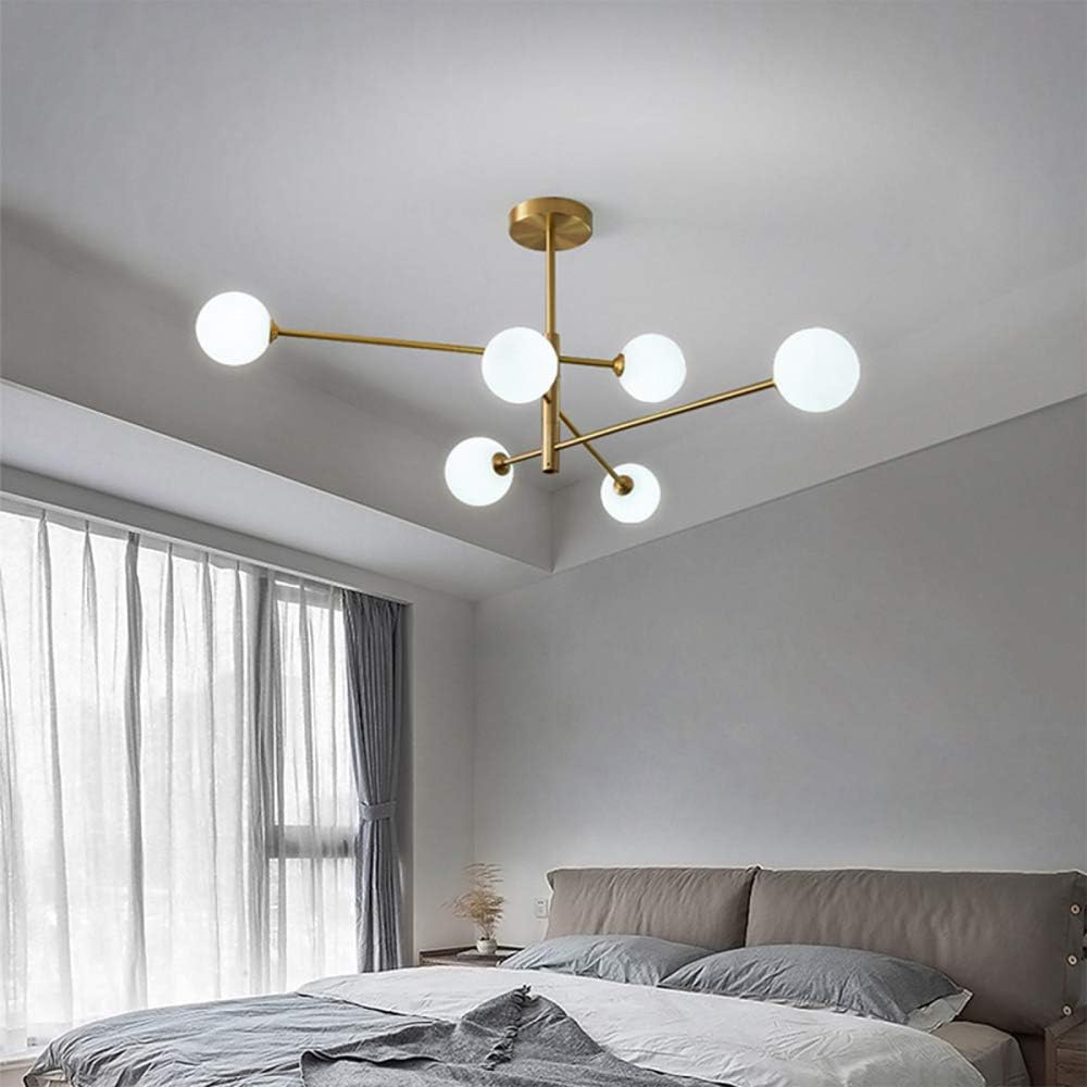 Modern Nordic Brass Glass Chandelier Lighting for Home Decor Norenza