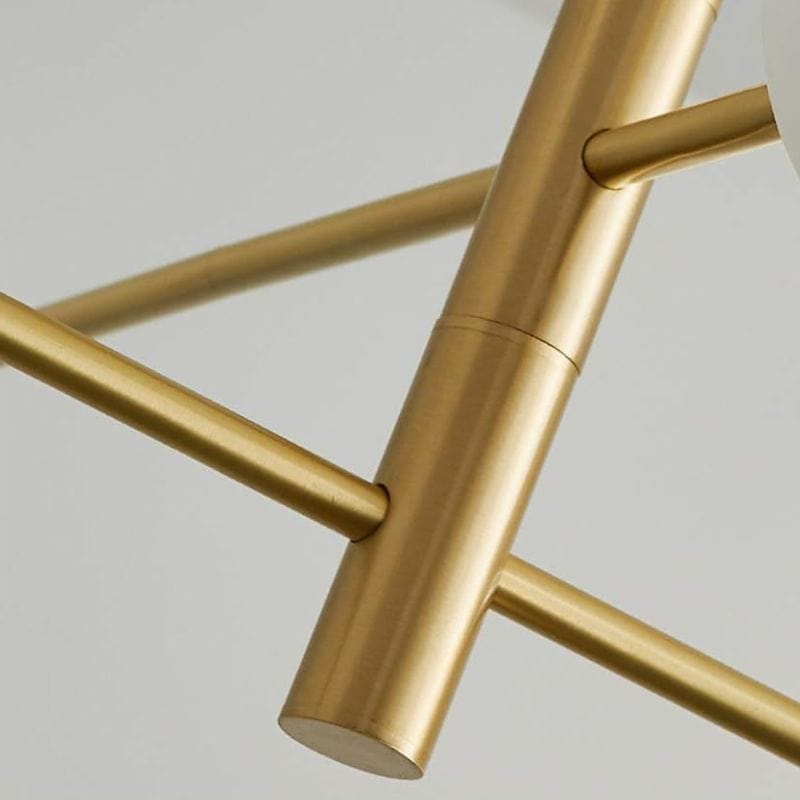 Modern Nordic Brass Glass Chandelier Lighting for Home Decor Norenza