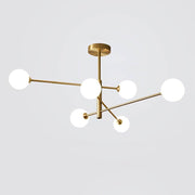 Modern Nordic Brass Glass Chandelier Lighting for Home Decor Norenza