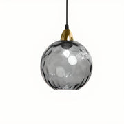 Modern Nordic Colored Glass Water Grain Pendant Light Gray Norenza