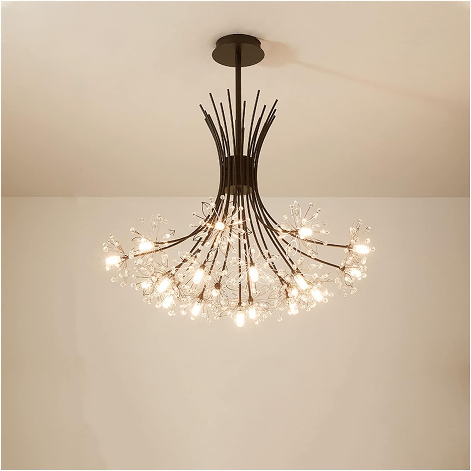 Modern Nordic Dandelion Shaped Indoor Decorative Ceiling Light Black Norenza