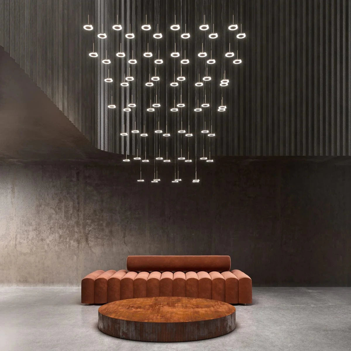 Modern Nordic Design LED Circular Pendant Light 25 lights Norenza