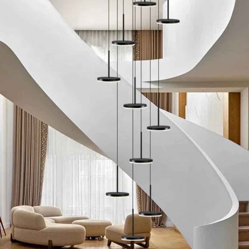 Modern Nordic Design LED Circular Pendant Light 9 lights Norenza