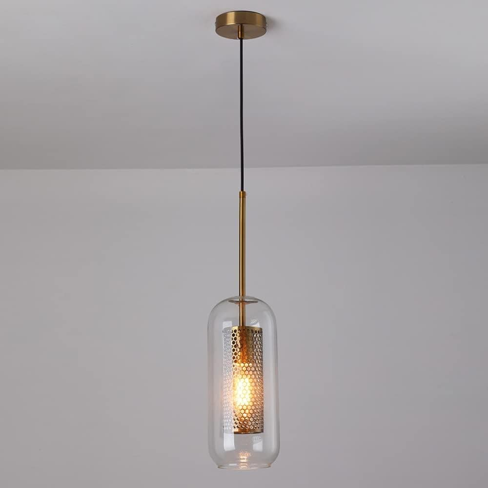 Modern Nordic Glass Decorative Pendant Light Clear / A Norenza