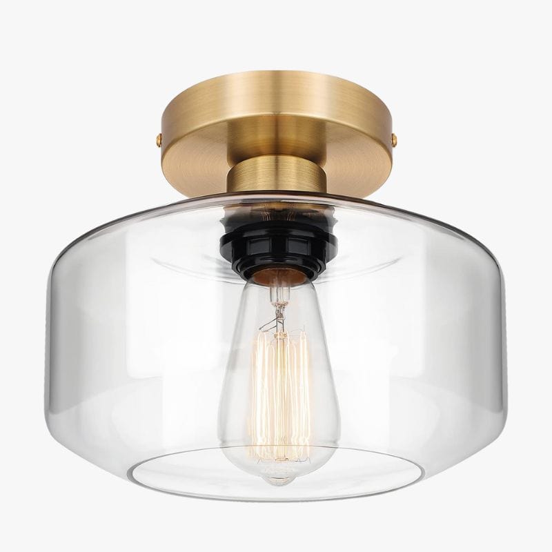 Modern Nordic Glass LED Ceiling Light for Home Decor Gold Norenza