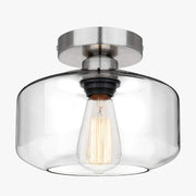 Modern Nordic Glass LED Ceiling Light for Home Decor Silver Norenza