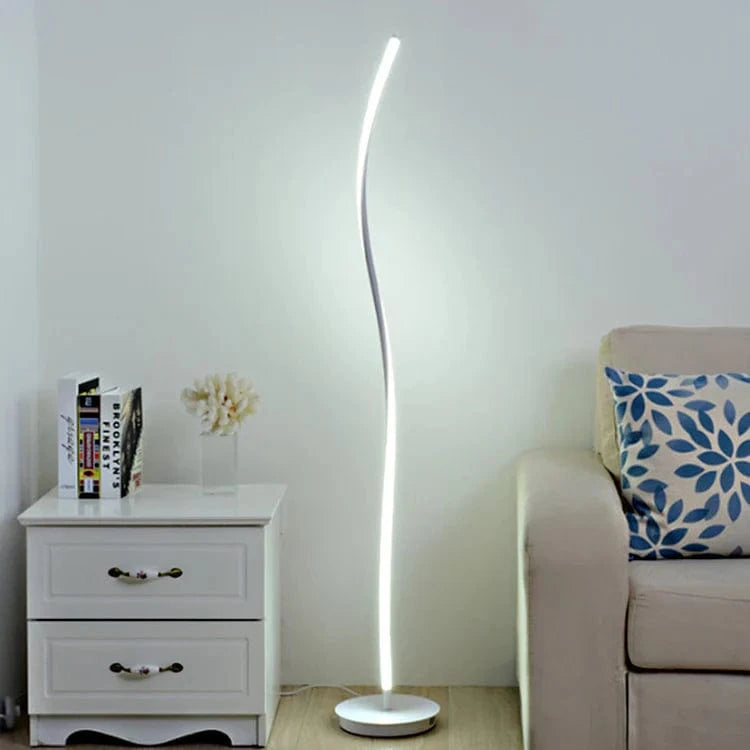 Modern Nordic LED Floor Lamp - Simple Silicone Design White Norenza