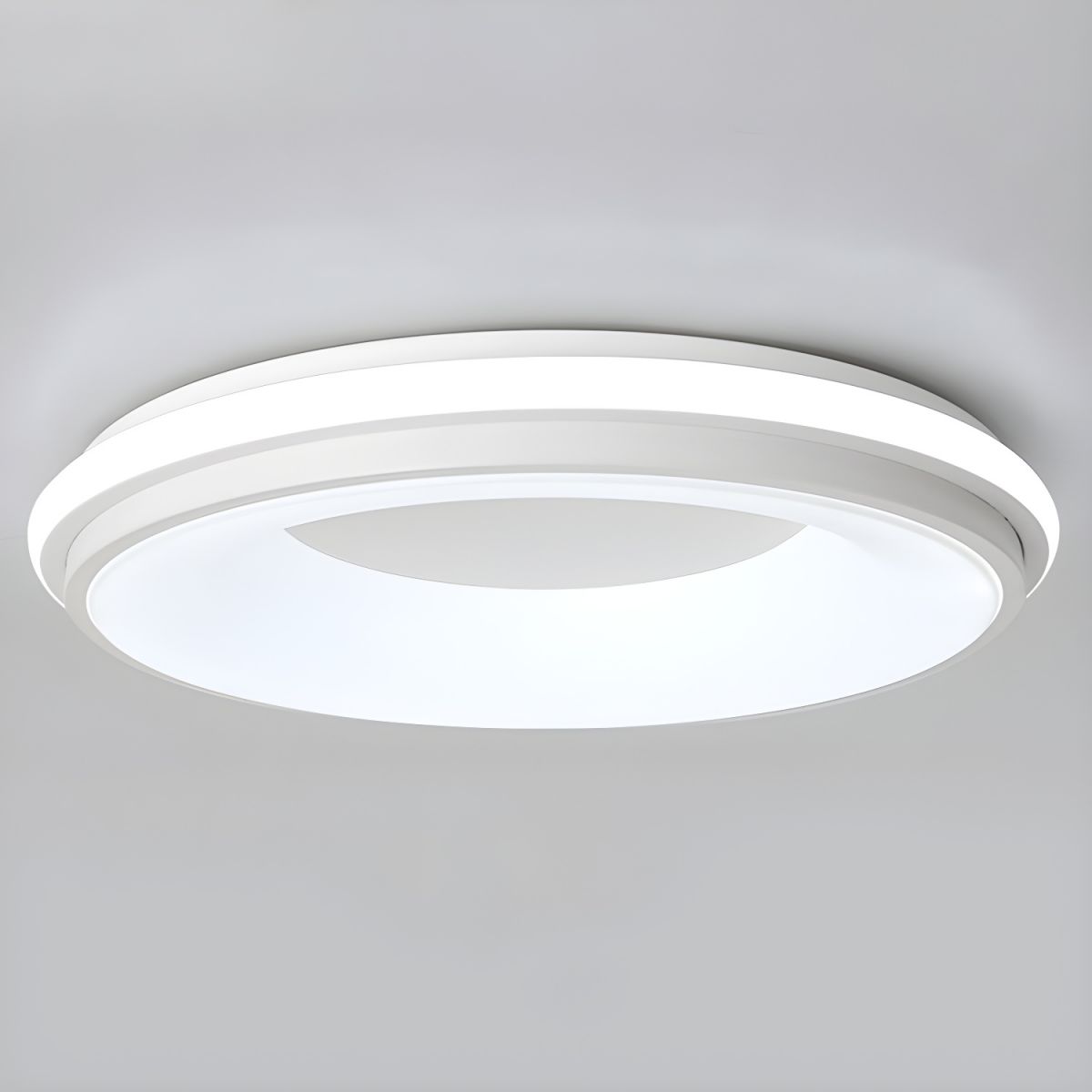 Modern Nordic LED Macaron Circular Ceiling Light for Kids Room & Living Room White Norenza