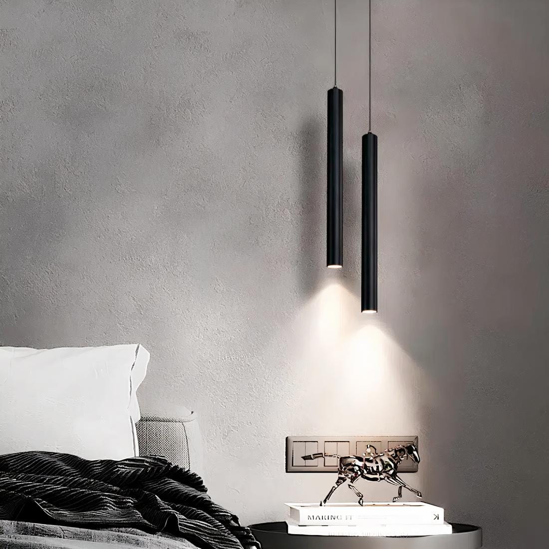 Modern Nordic Minimalist Pendant Lights for Bedroom Dining Room Ceiling Decor 2 lights Norenza
