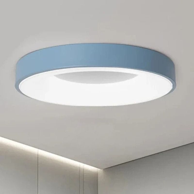 Modern Nordic Simple Circular LED Ceiling Light Blue Norenza