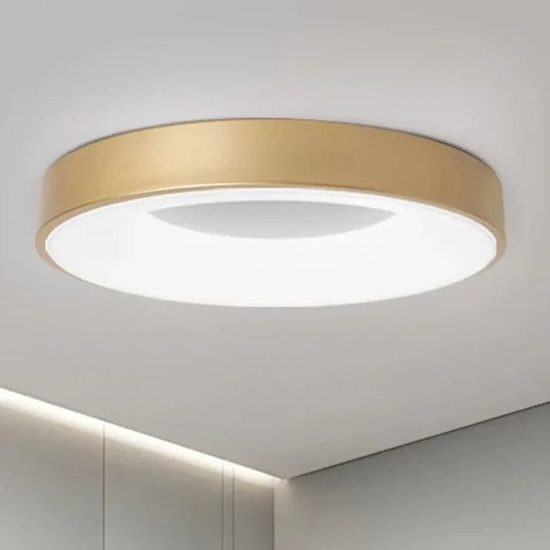 Modern Nordic Simple Circular LED Ceiling Light Gold Norenza