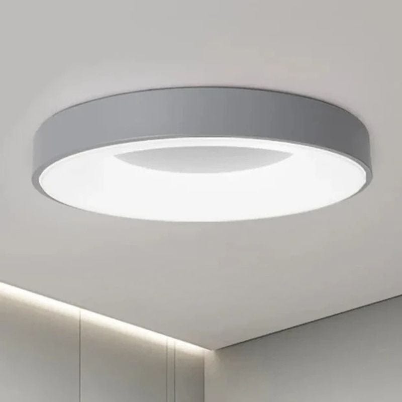 Modern Nordic Simple Circular LED Ceiling Light Gray Norenza